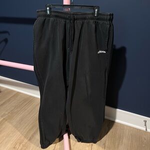 Mens black adidas sweatpants